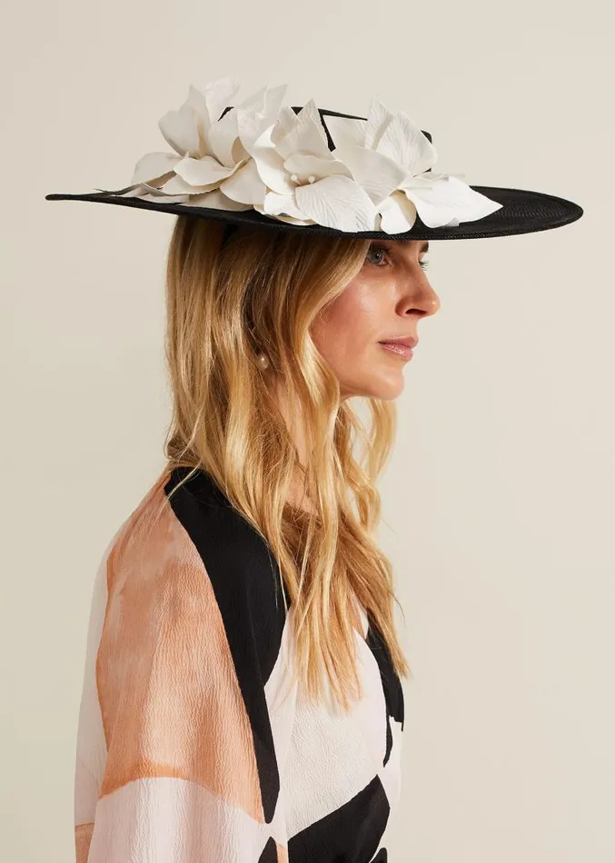 3d Flower Statement Boater Fascinator Blackivory Women Phase Eight Fascinators and Hats 3d Flower Statement Boater Fascinator Blackivory Women Phase Eight Fascinators and Hats