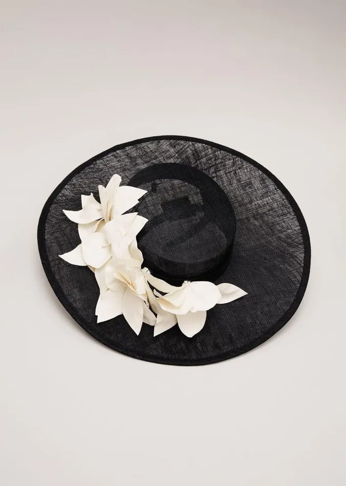3d Flower Statement Boater Fascinator Blackivory Women Phase Eight Fascinators and Hats 3d Flower Statement Boater Fascinator Blackivory Women Phase Eight Fascinators and Hats