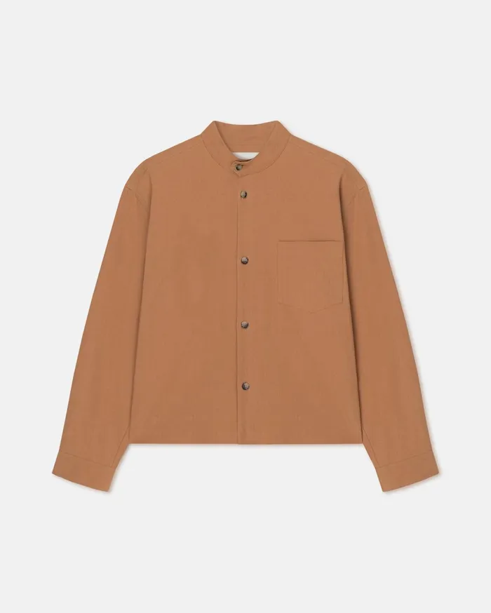 Abbas WashedCalico Shirt Rust Men Nanushka Shirts