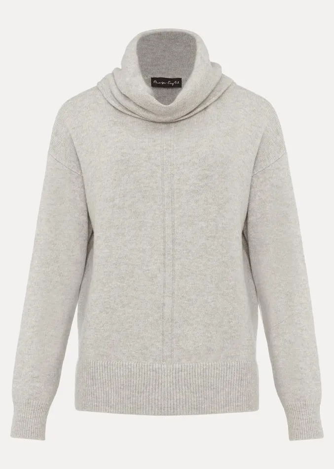 Abella Cowl Neck Jumper Grey Women Phase Eight Knitwear