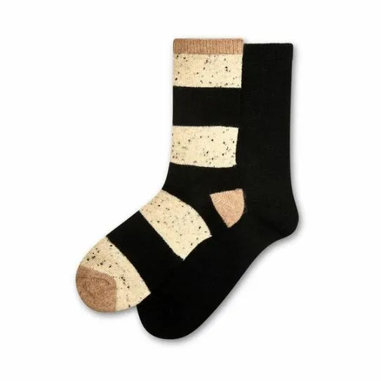 Accessories TIPPED STRIPE CREW BLACK MULTI Black Multi Steve Madden Socks and Tights