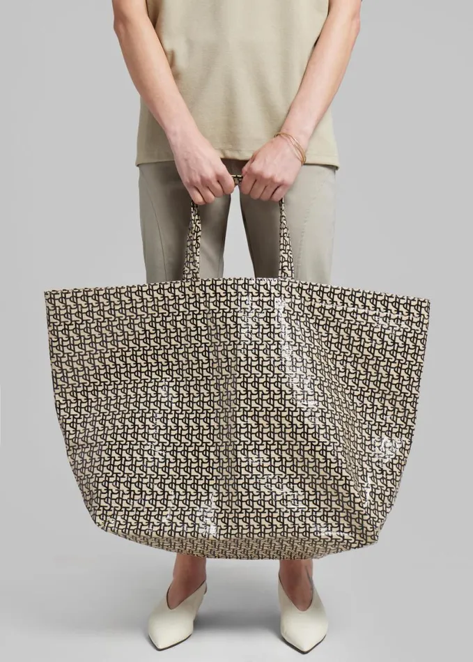 Accessories Women The Frankie Shop The Frankie Shop Oversized Tote 8211 BlackBeige