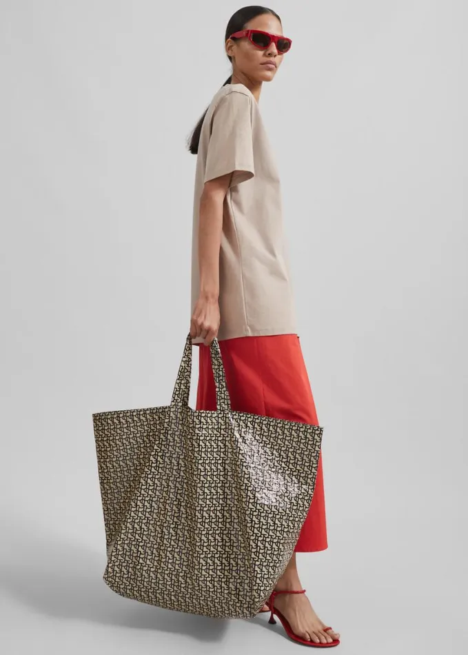 Accessories Women The Frankie Shop The Frankie Shop Oversized Tote 8211 BlackBeige