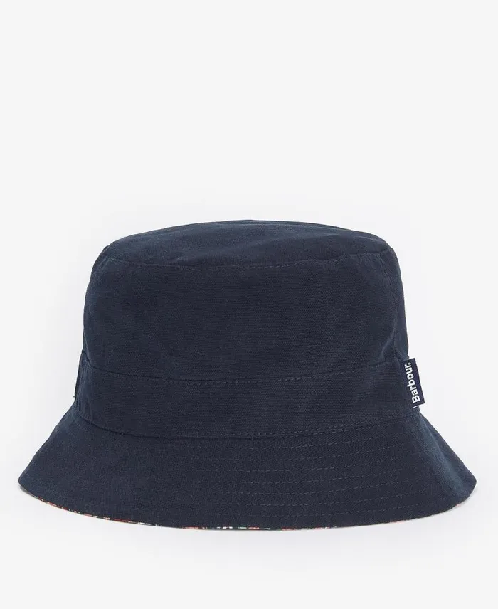 Adria Reversible Bucket Hat Classic Navy Women Barbour Hats