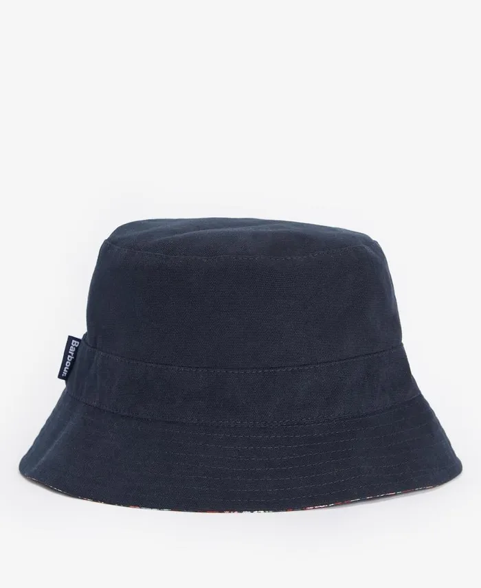 Adria Reversible Bucket Hat Classic Navy Women Barbour Hats