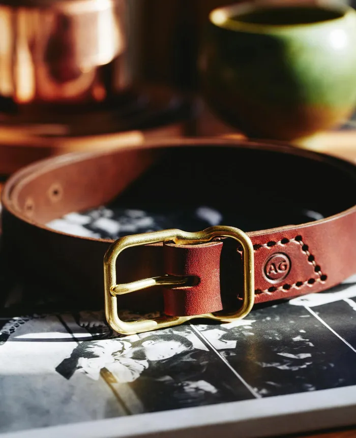 AG Jeans Belts Men Noah Belt CHESTNUTBRASS AG Jeans Belts Men Noah Belt CHESTNUTBRASS