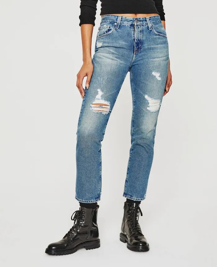 AG Jeans Denim Women ExBoyfriend Slim 19 YEARS REUNION DESTRUCTED AG Jeans Denim Women ExBoyfriend Slim 19 YEARS REUNION DESTRUCTED
