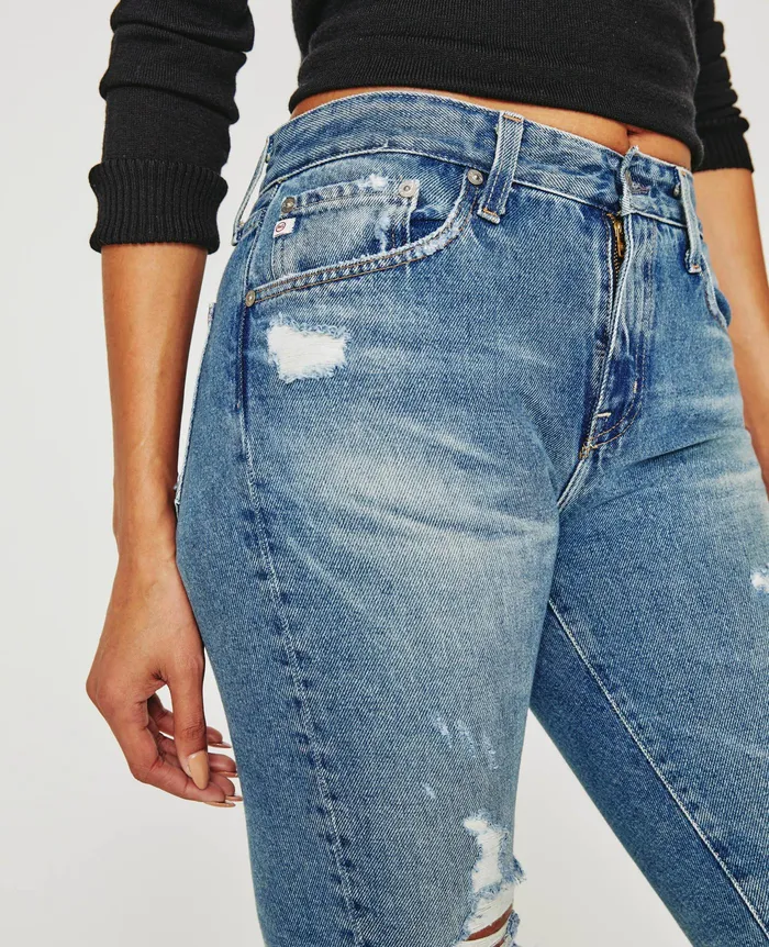 AG Jeans Denim Women ExBoyfriend Slim 19 YEARS REUNION DESTRUCTED AG Jeans Denim Women ExBoyfriend Slim 19 YEARS REUNION DESTRUCTED