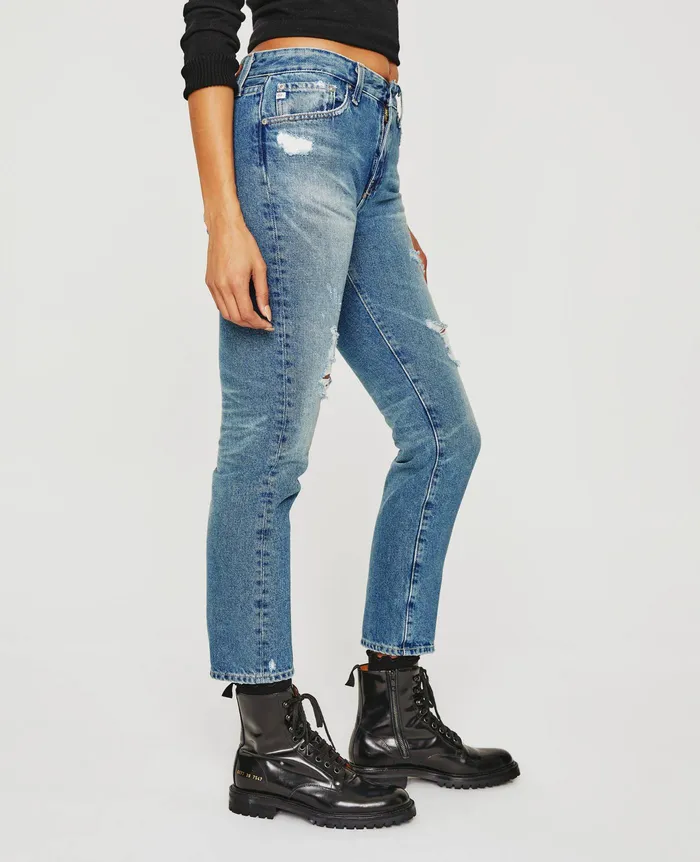 AG Jeans Denim Women ExBoyfriend Slim 19 YEARS REUNION DESTRUCTED AG Jeans Denim Women ExBoyfriend Slim 19 YEARS REUNION DESTRUCTED