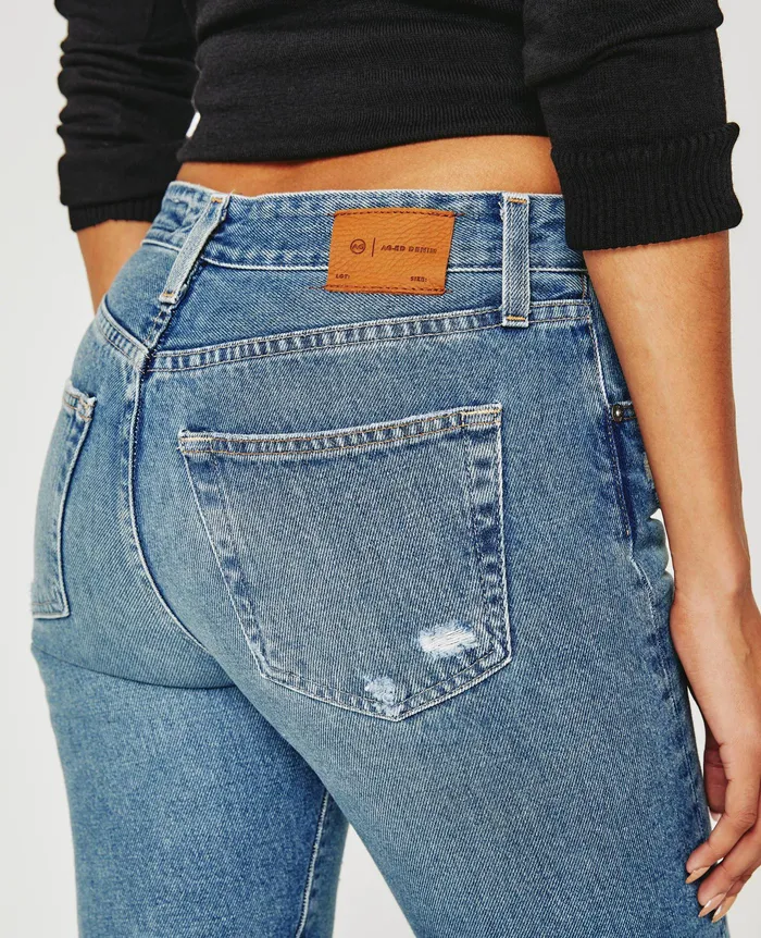 AG Jeans Denim Women ExBoyfriend Slim 19 YEARS REUNION DESTRUCTED AG Jeans Denim Women ExBoyfriend Slim 19 YEARS REUNION DESTRUCTED