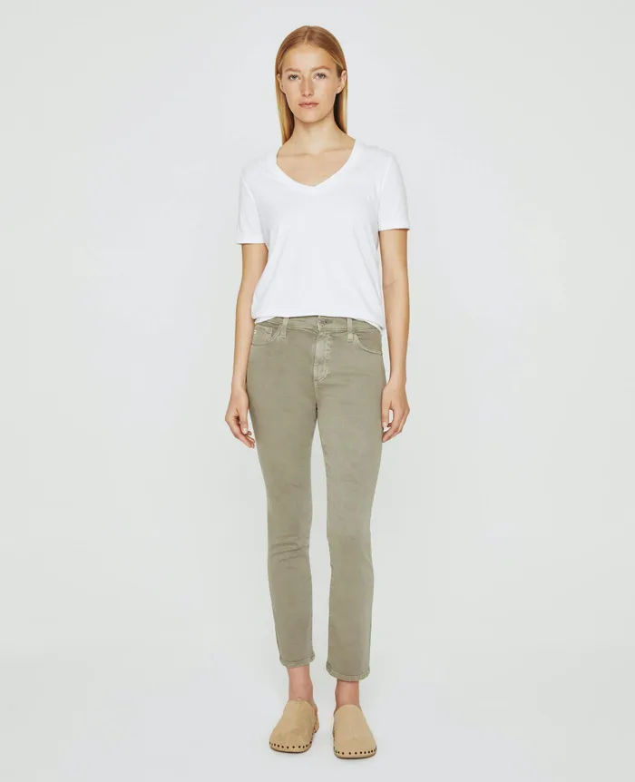 AG Jeans Denim Women Mari Crop SULFUR DRIED ROSEMARY