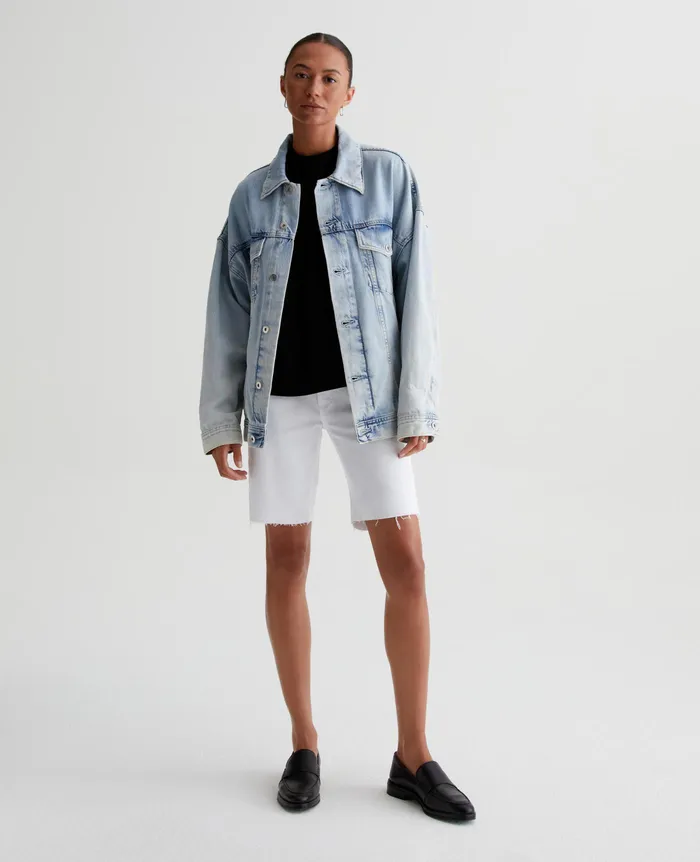 AG Jeans Denim Women Nikki Short 1 YEAR CLASSIC WHITE