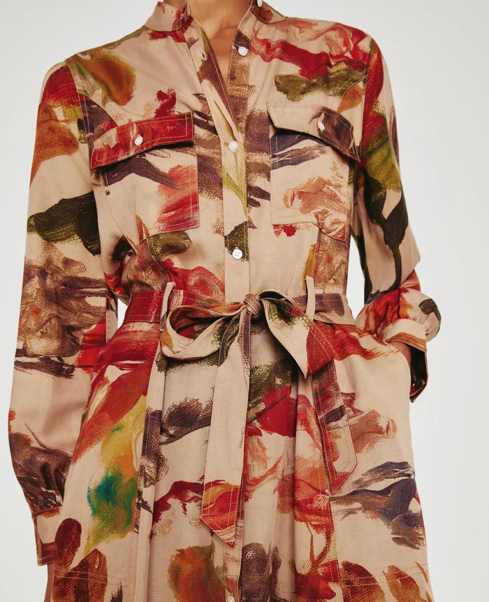 AG Jeans Dresses and More Women Sable Dress GARDEN CAMO NEUTRAL MULTI AG Jeans Dresses and More Women Sable Dress GARDEN CAMO NEUTRAL MULTI