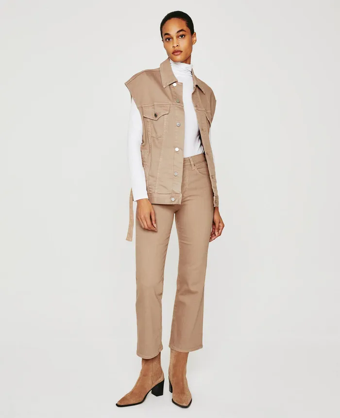 AG Jeans Jackets Women Kendrix Vest ALMOND BISCOTTI