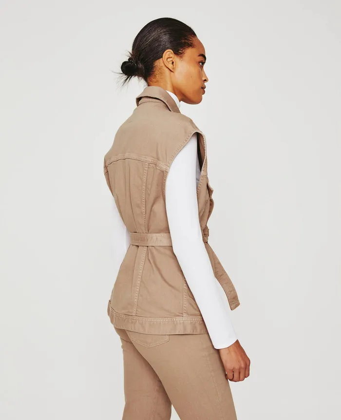 AG Jeans Jackets Women Kendrix Vest ALMOND BISCOTTI