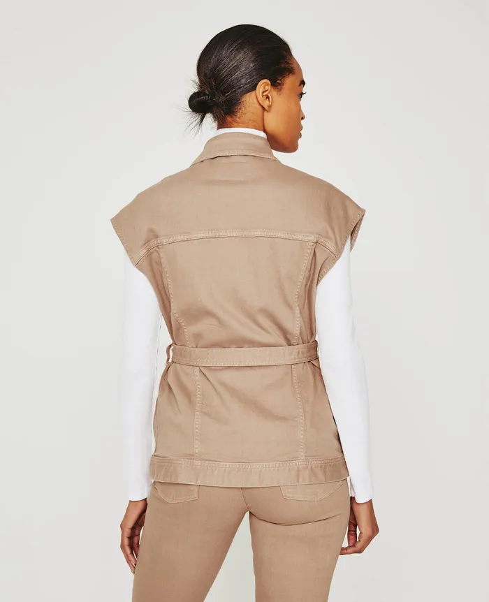 AG Jeans Jackets Women Kendrix Vest ALMOND BISCOTTI