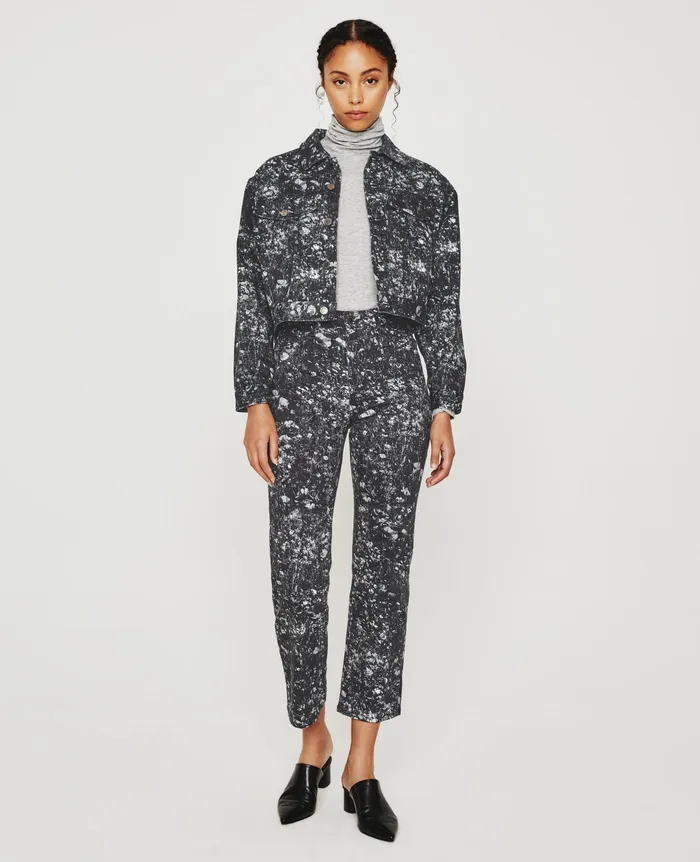 AG Jeans Jackets Women Mirah Jacket FLOWER FIELD BLACK MULTI
