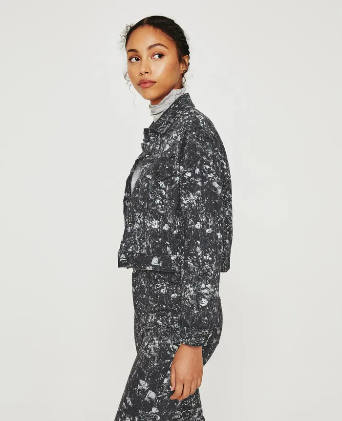 AG Jeans Jackets Women Mirah Jacket FLOWER FIELD BLACK MULTI