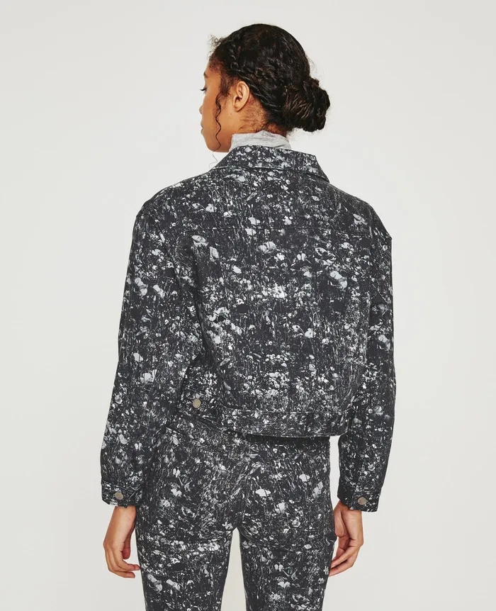 AG Jeans Jackets Women Mirah Jacket FLOWER FIELD BLACK MULTI
