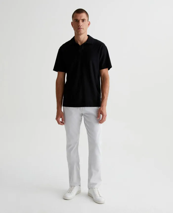 AG Jeans Polos Men Bryce Johnny Collar TRUE BLACK AG Jeans Polos Men Bryce Johnny Collar TRUE BLACK
