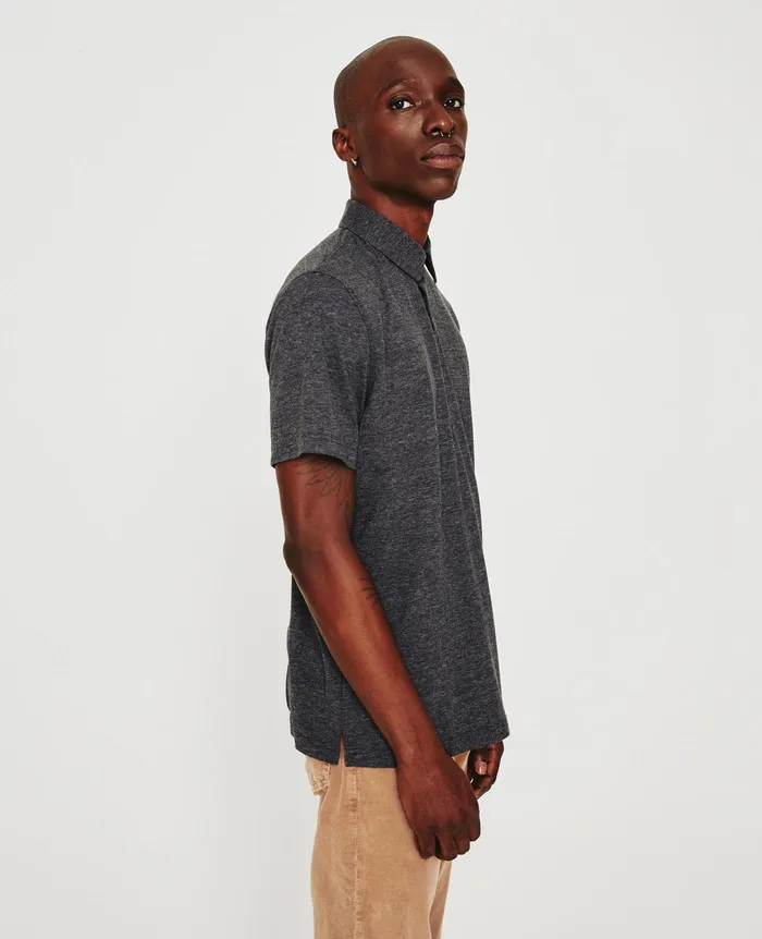 AG Jeans Polos Men Bryce Polo HEATHER CHARCOAL AG Jeans Polos Men Bryce Polo HEATHER CHARCOAL