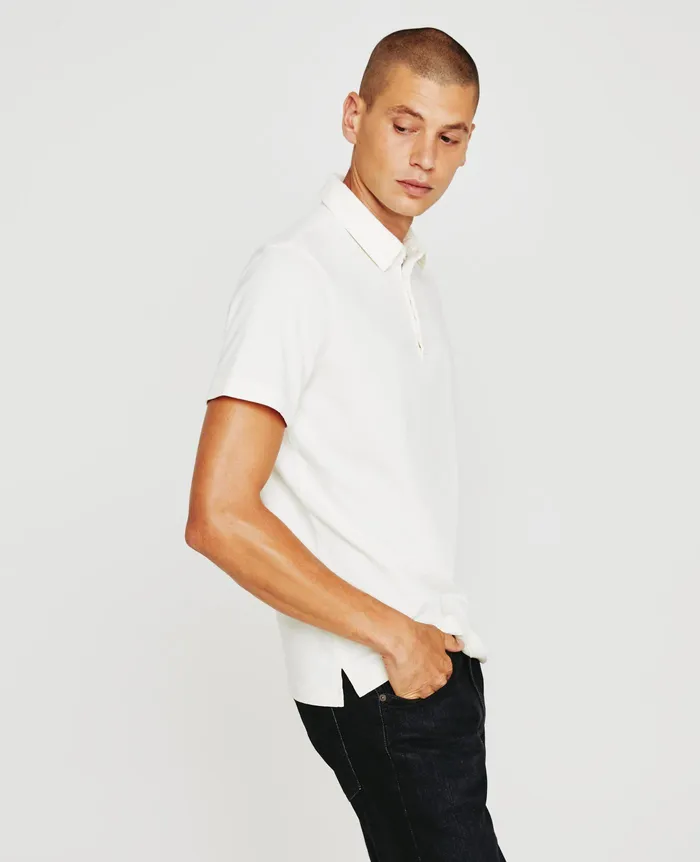 AG Jeans Polos Men Bryce Polo IVORY DUST AG Jeans Polos Men Bryce Polo IVORY DUST