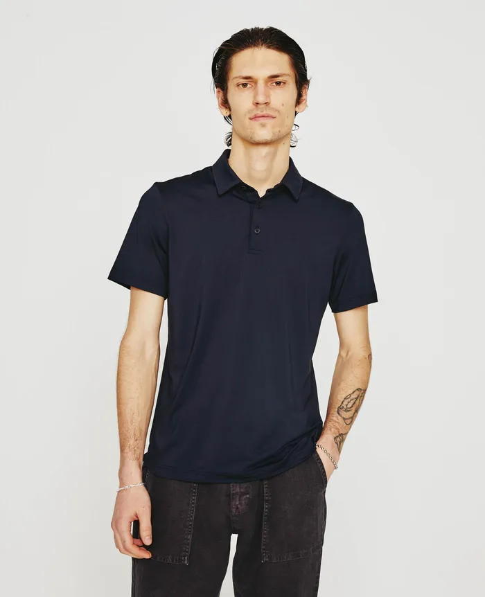 AG Jeans Polos Men Bryce Polo TRUE BLACK