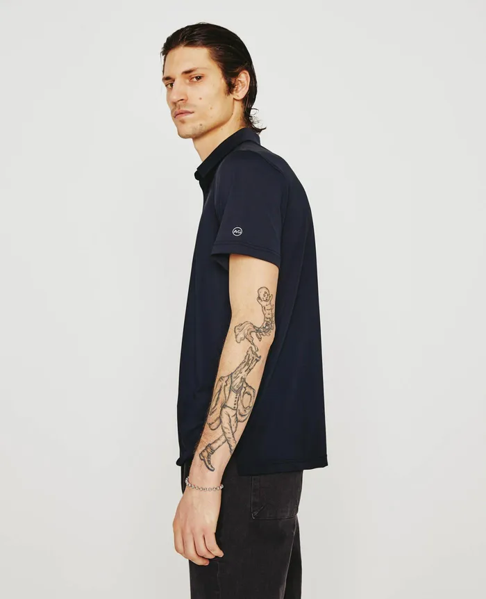 AG Jeans Polos Men Bryce Polo TRUE BLACK