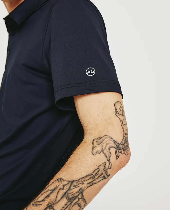 AG Jeans Polos Men Bryce Polo TRUE BLACK