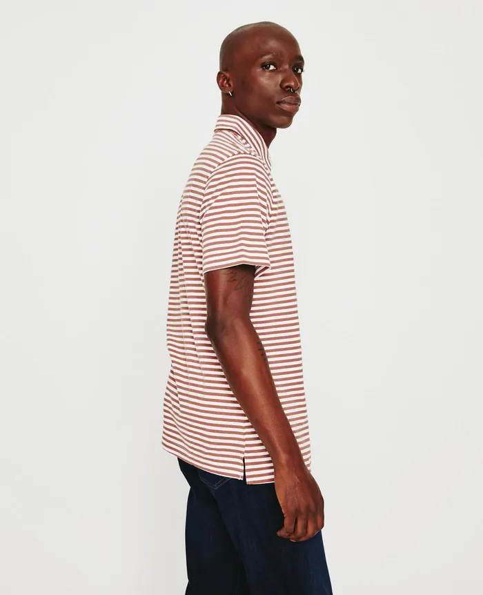 AG Jeans Polos Men Bryce Polo TRUE WHITEAUTUMN ROSE