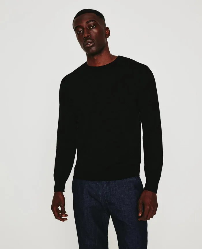 AG Jeans Sweatshirts Men Beck Crew TRUE BLACK
