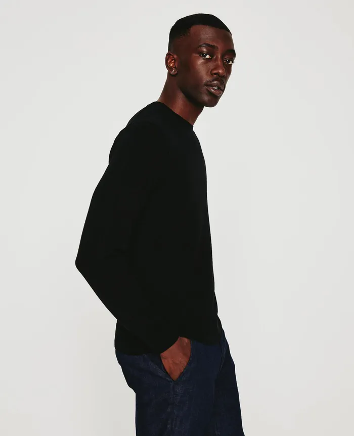 AG Jeans Sweatshirts Men Beck Crew TRUE BLACK AG Jeans Sweatshirts Men Beck Crew TRUE BLACK