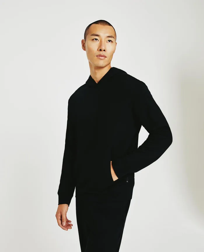 AG Jeans Sweatshirts Men Wesley Hoodie TRUE BLACK AG Jeans Sweatshirts Men Wesley Hoodie TRUE BLACK