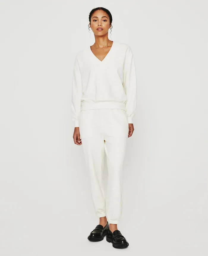 AG Jeans Sweatshirts Women Nova Vee IVORY DUST