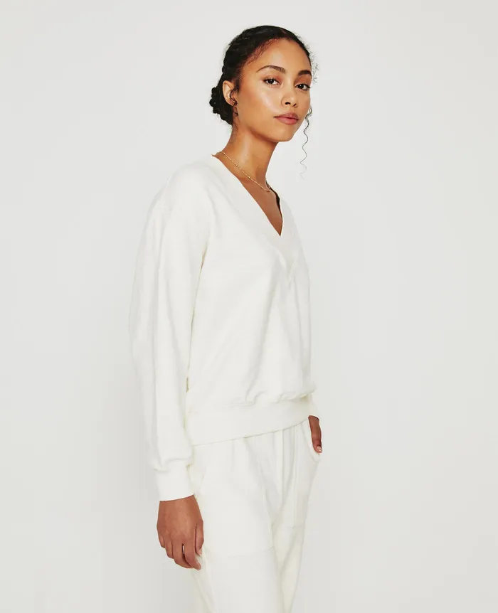 AG Jeans Sweatshirts Women Nova Vee IVORY DUST