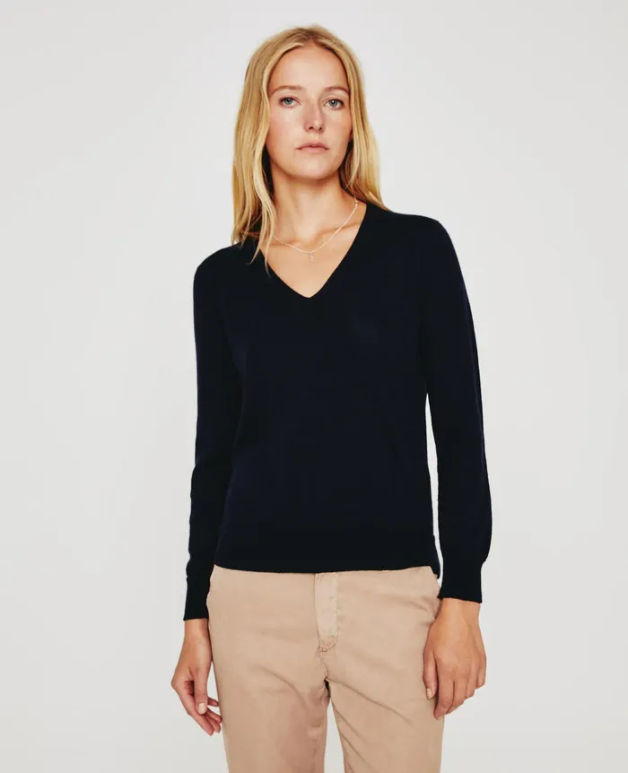 AG Jeans Sweatshirts Women Zuri Vee DEEP NAVY