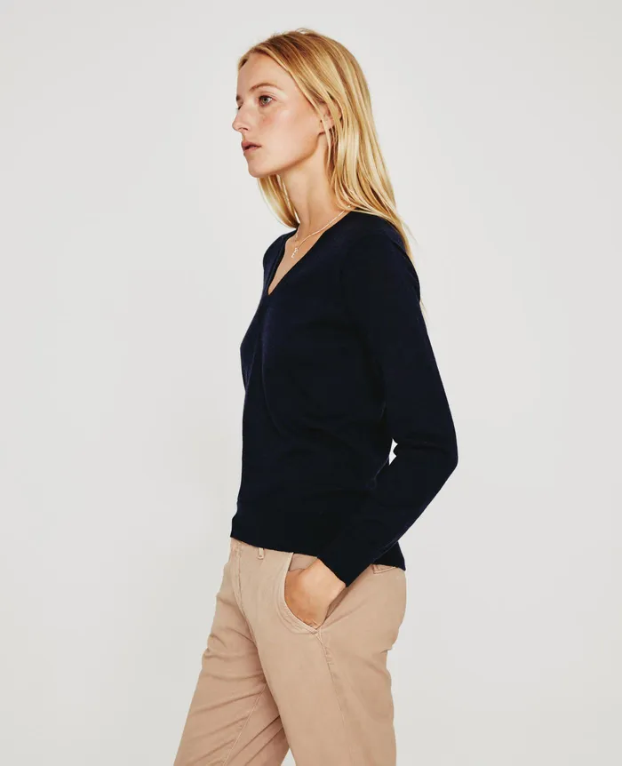 AG Jeans Sweatshirts Women Zuri Vee DEEP NAVY AG Jeans Sweatshirts Women Zuri Vee DEEP NAVY