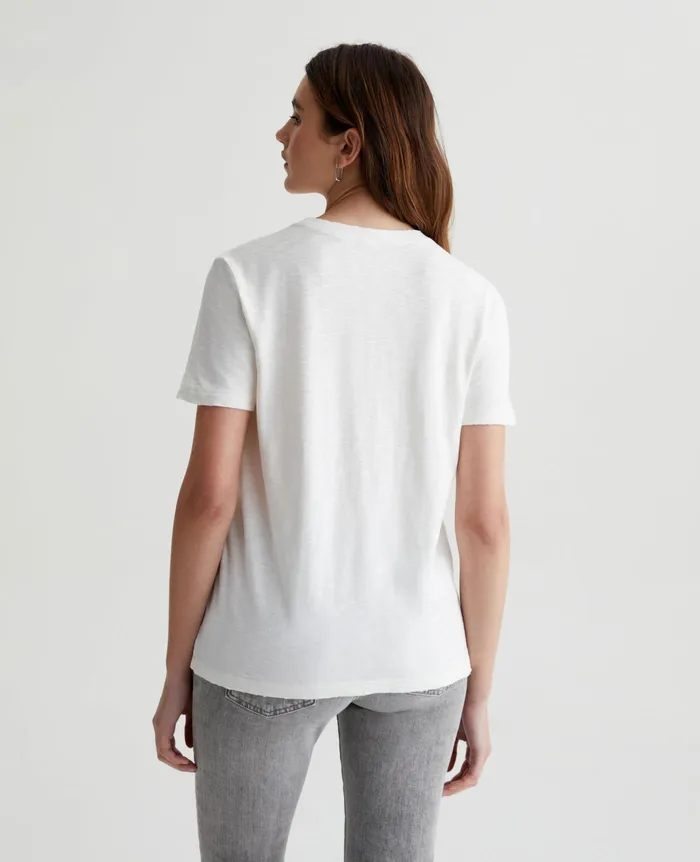 AG Jeans Tees and Tanks Women Jagger Crew 5 YEARS TRUE WHITE AG Jeans Tees and Tanks Women Jagger Crew 5 YEARS TRUE WHITE