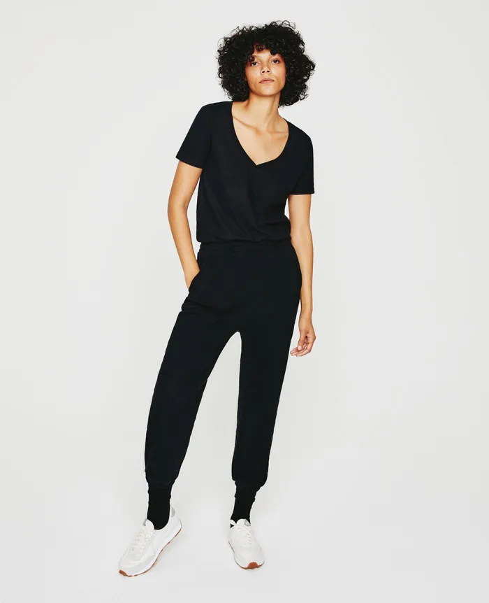 AG Jeans Tees and Tanks Women Jagger Vee TRUE BLACK AG Jeans Tees and Tanks Women Jagger Vee TRUE BLACK