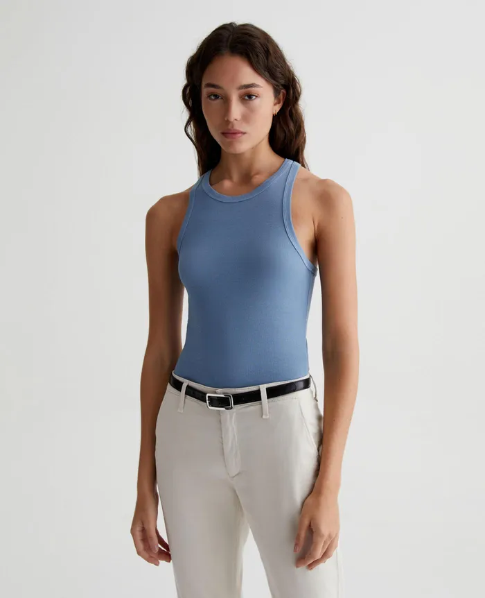 AG Jeans Tees and Tanks Women Orso Tank CLEAR SKIES