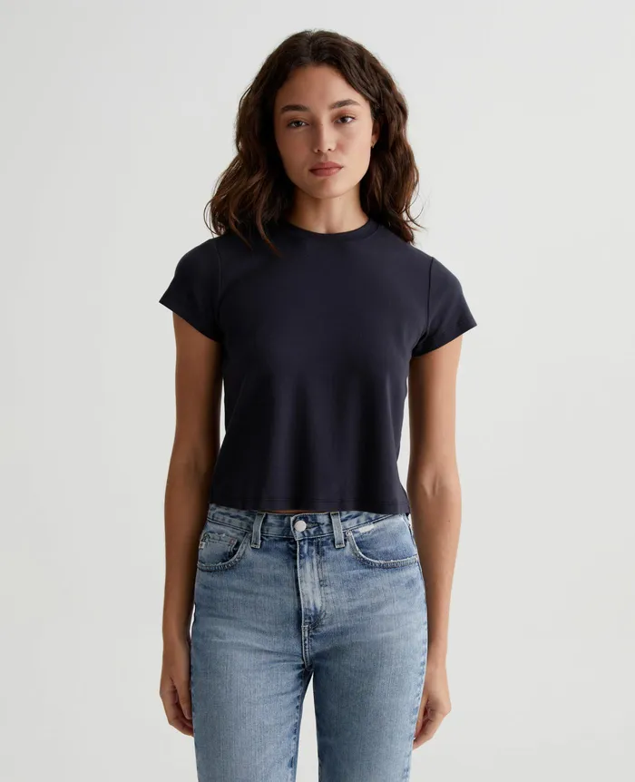 AG Jeans Tees and Tanks Women Sadie Crew EXBLACK