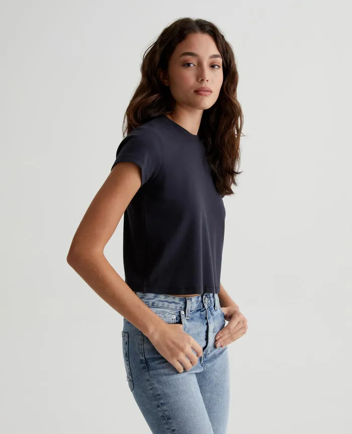 AG Jeans Tees and Tanks Women Sadie Crew EXBLACK