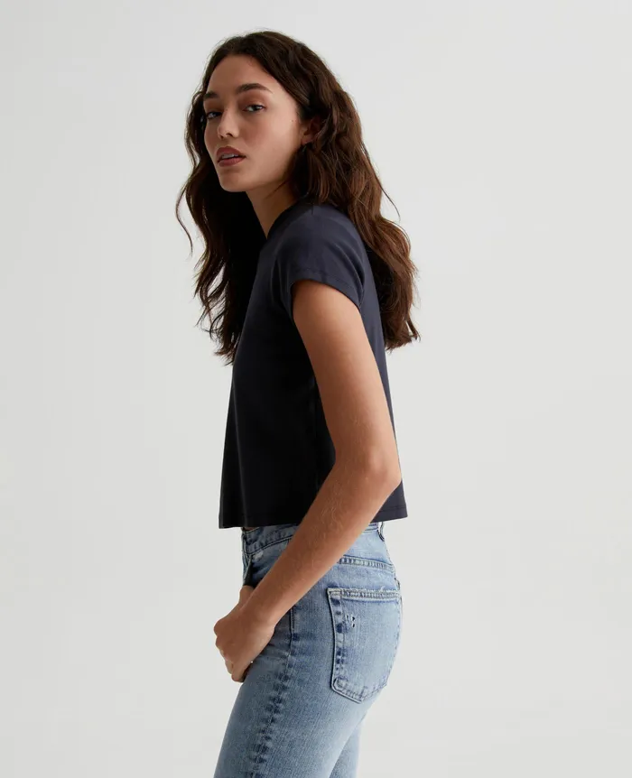 AG Jeans Tees and Tanks Women Sadie Crew EXBLACK