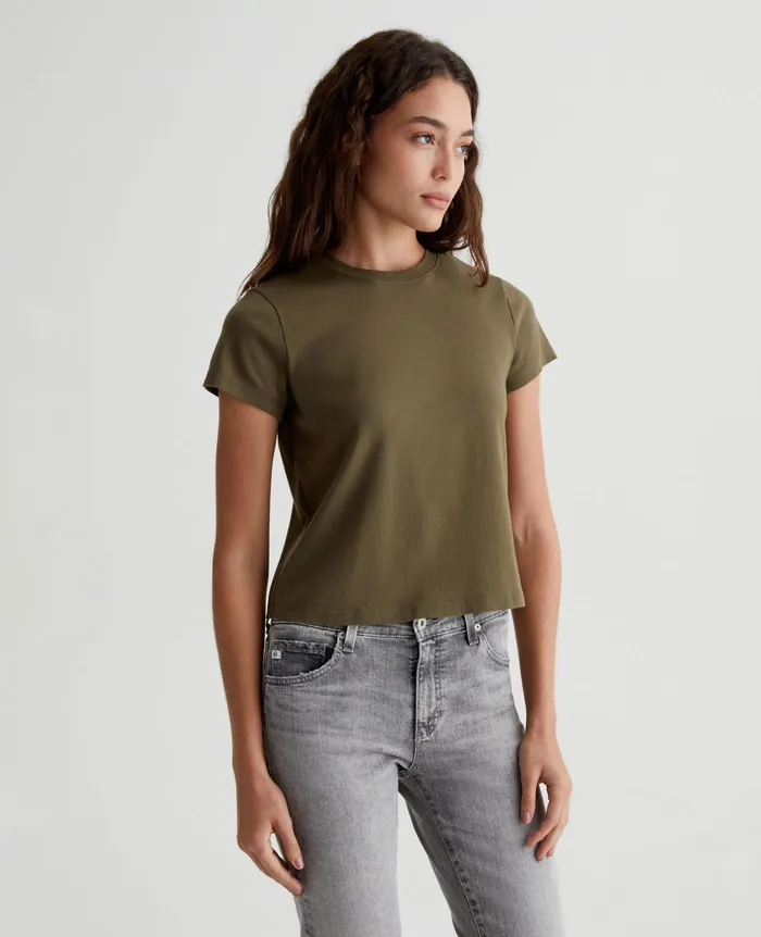 AG Jeans Tees and Tanks Women Sadie Crew SHADY MOSS