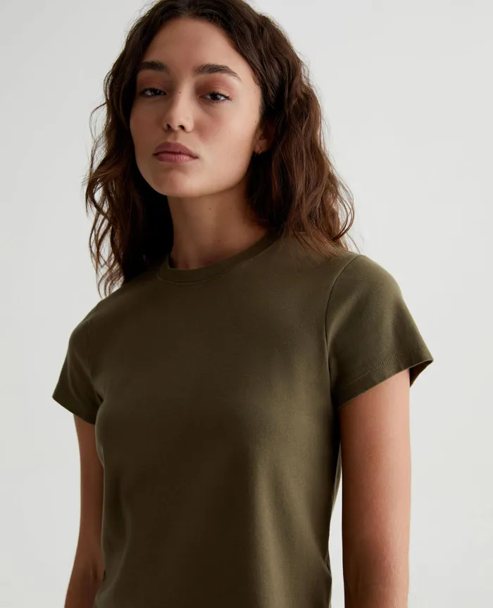 AG Jeans Tees and Tanks Women Sadie Crew SHADY MOSS