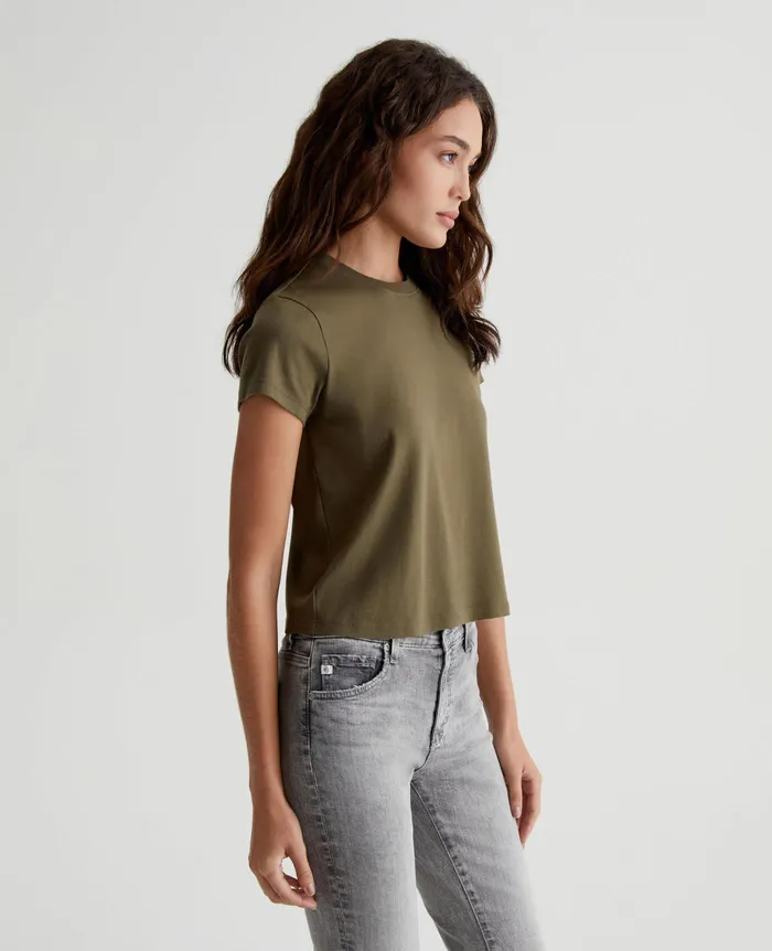 AG Jeans Tees and Tanks Women Sadie Crew SHADY MOSS