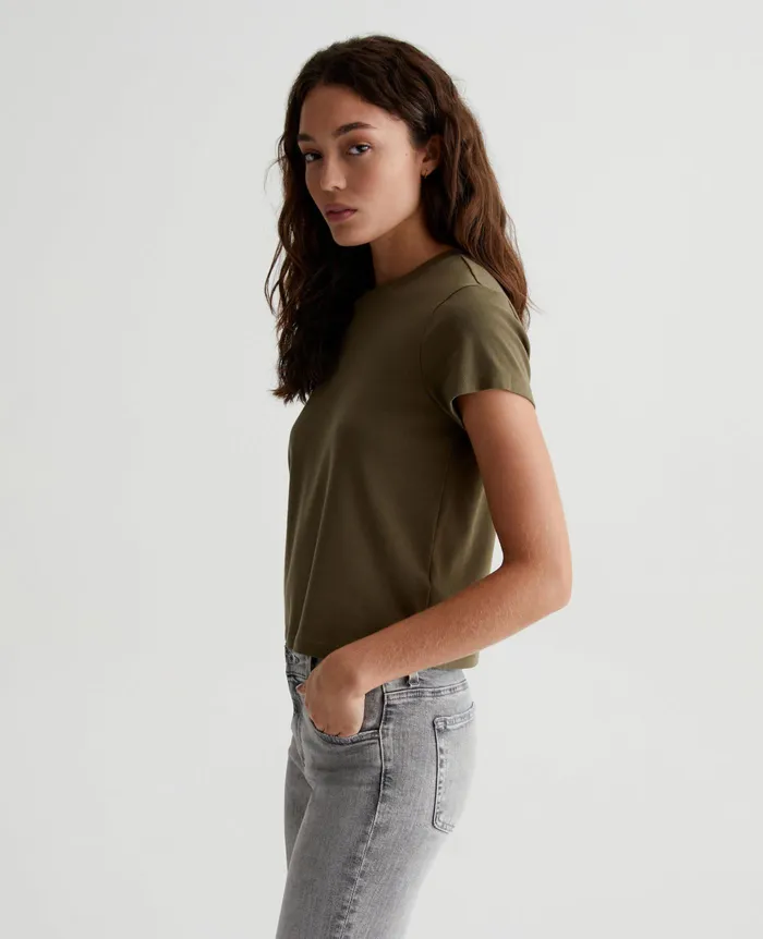 AG Jeans Tees and Tanks Women Sadie Crew SHADY MOSS