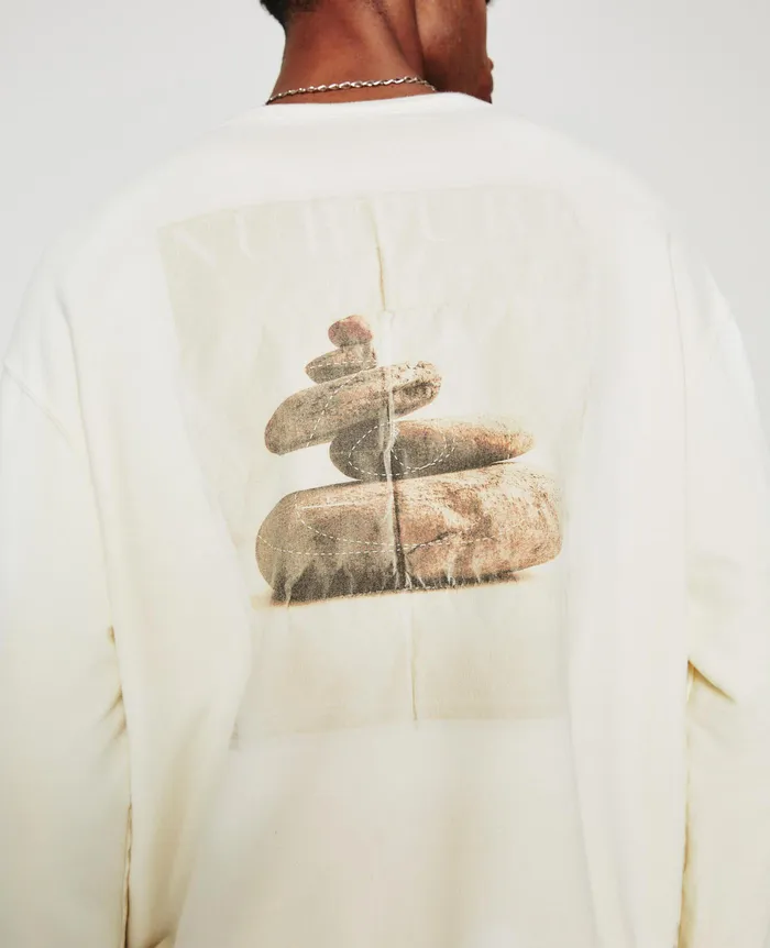 AG Jeans Tees Men Arc Crew NURTURE IVORY DUST AG Jeans Tees Men Arc Crew NURTURE IVORY DUST