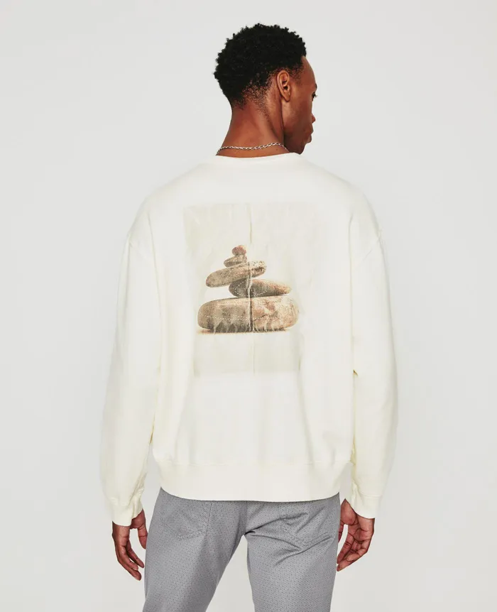 AG Jeans Tees Men Arc Crew NURTURE IVORY DUST AG Jeans Tees Men Arc Crew NURTURE IVORY DUST