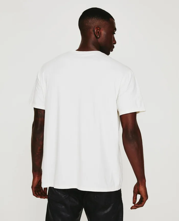 AG Jeans Tees Men Bryce Crew ELEMENT WHITE CREAM AG Jeans Tees Men Bryce Crew ELEMENT WHITE CREAM